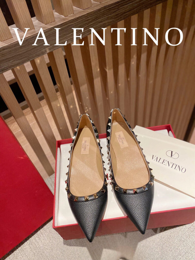 Valentino Rockstud Flat Flats editorial product context 1