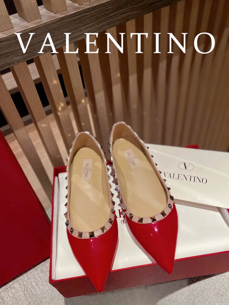 Valentino Rockstud Flat Flats editorial product context 1