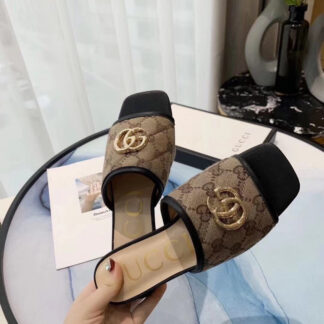 Gucci gg matelassé canvas slide sandal
