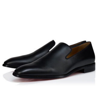 Ch**an louboutin loafers - calf leather - black - men