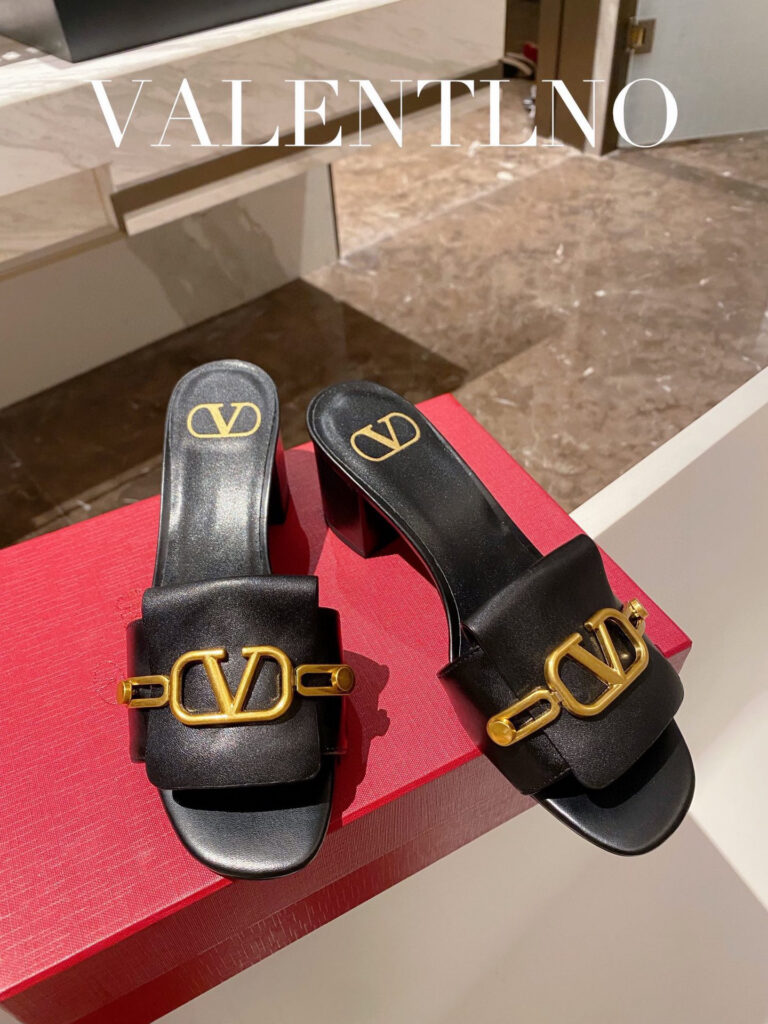 Valentino Vlogo Signature Slide Sandal Sandals editorial product context 1