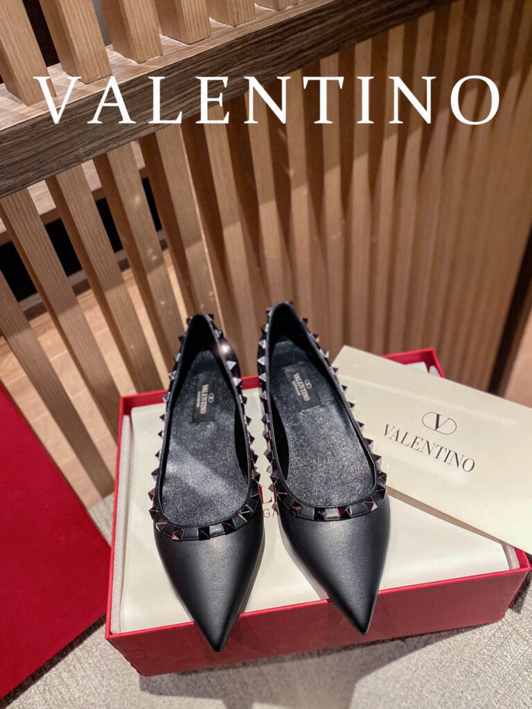Valentino Rockstud Flat Flats editorial product context 1