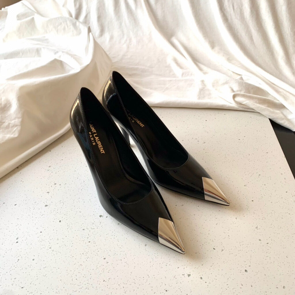 Saint Laurent Vesper Pointes Toe Pumps editorial product context 1