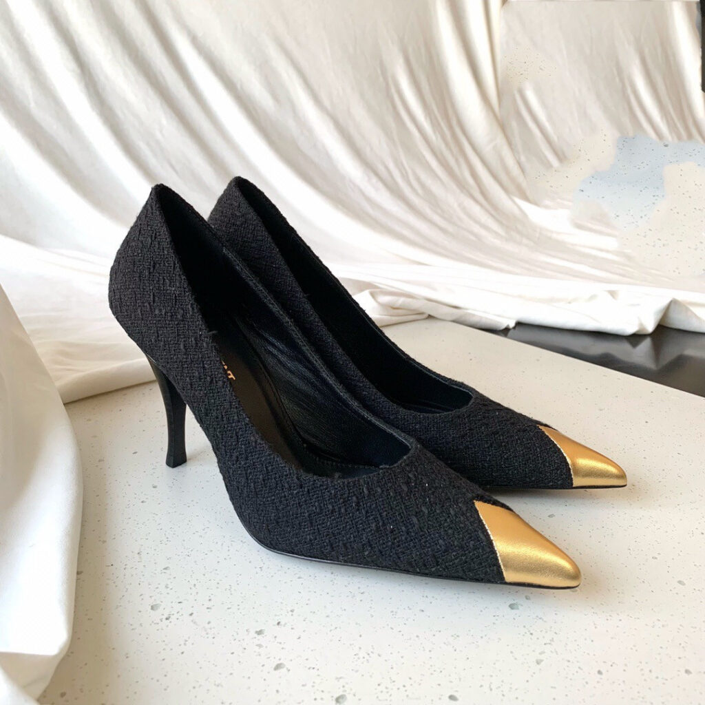 Saint Laurent Vesper Pointes Toe Pumps editorial product context 1