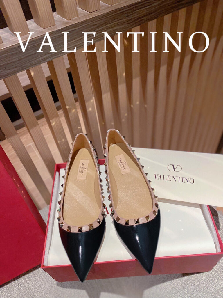 Valentino Rockstud Flat Flats editorial product context 1