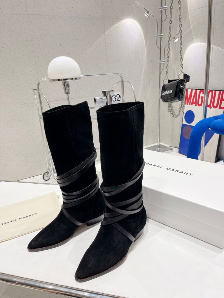 Isabel Marant Siane Knee High Suede Boots editorial product context 1