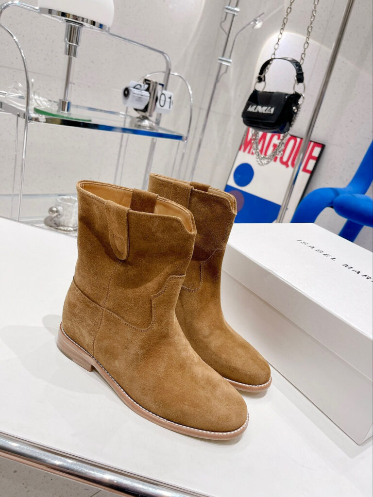 Isabel Marant Susee Ankle Suede Boots editorial product context 1