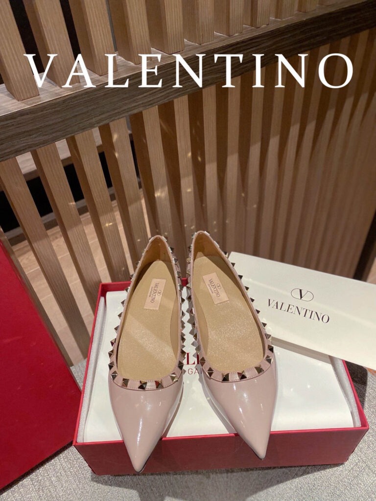 Valentino Rockstud Flat Flats editorial product context 1
