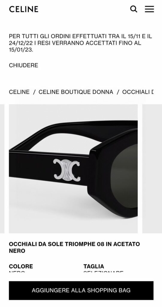 Celine Black Ring editorial product context 3