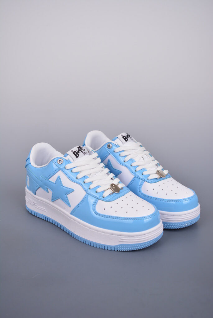 Bapesta Low Blue Sneakers editorial product context 1