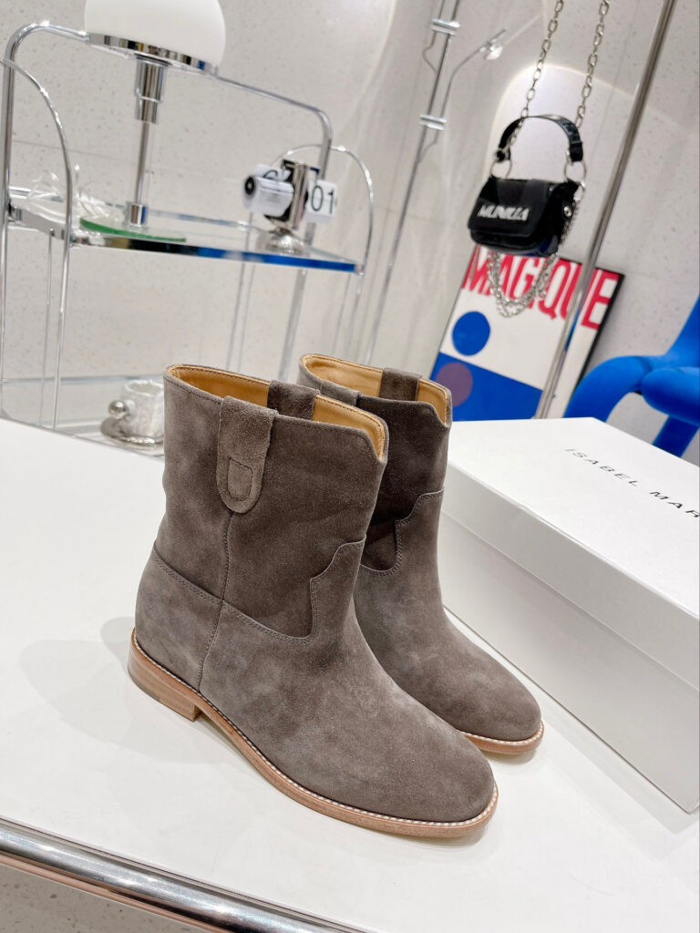 Isabel Marant Susee Ankle Suede Boots editorial product context 1
