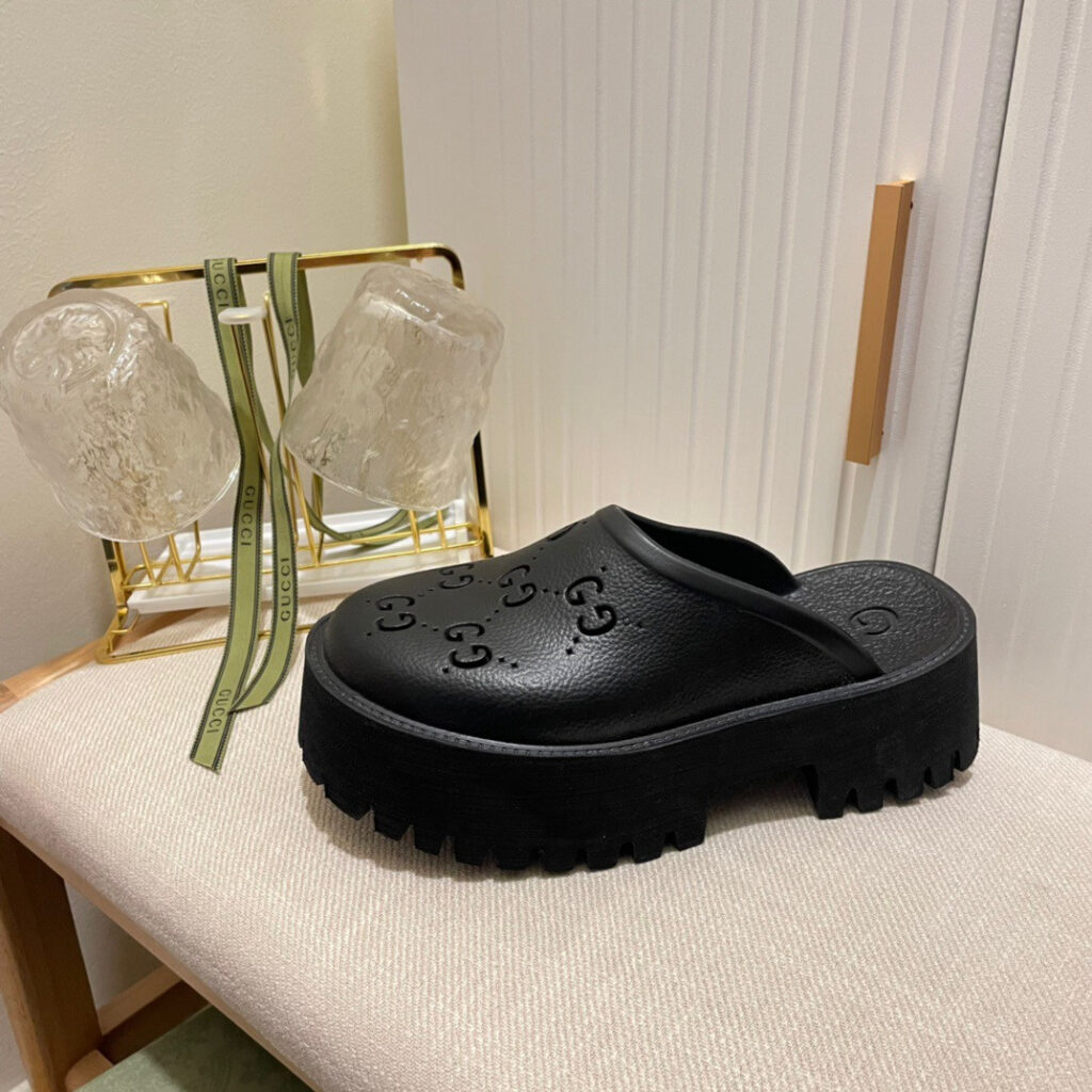 Women's Platform Perforated G Sandals editorial product context 1