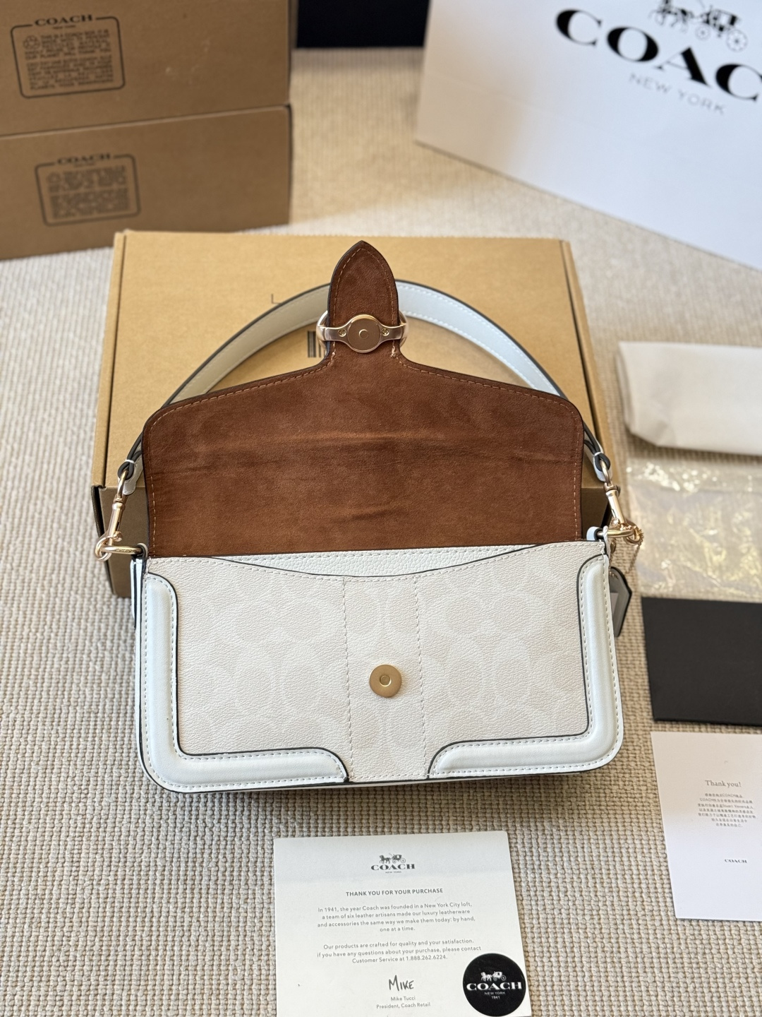 Coach Georgie Convertible Bag 27cm - Calfskin Leather Crossbody Backpack