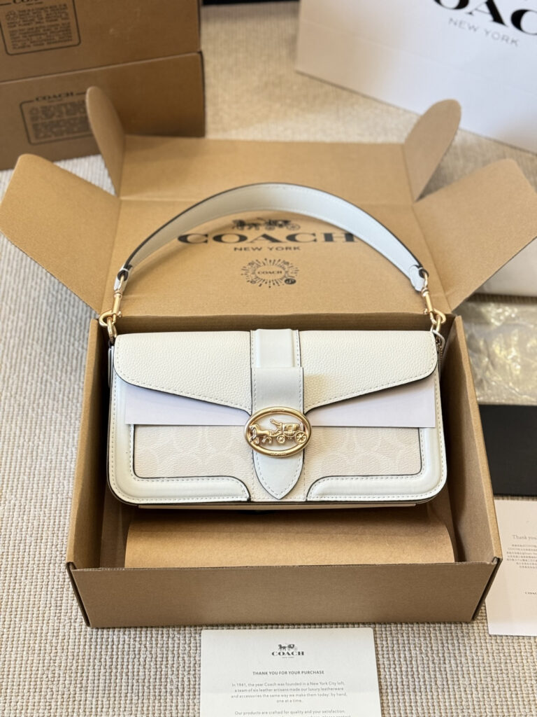 Coach Georgie Convertible Mini Calfskin Leather Backpack 27 x 14 x 7 cm editorial product context 3