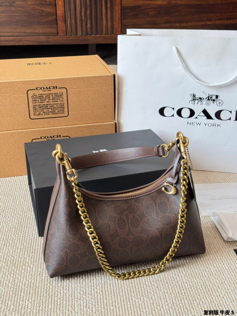 Coach Juliet Black Calfskin Leather Hobo Bag editorial product context 3