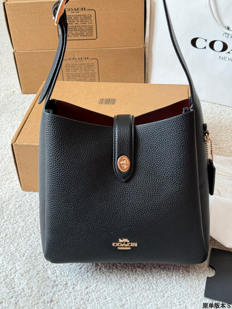 Coach Hadley Black Calfskin Leather Crossbody Bag 25 x 20 cm editorial product context 3