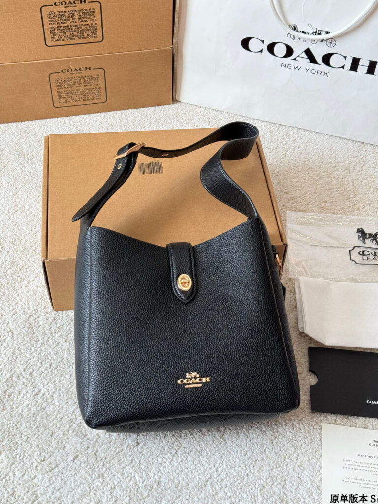 Coach Hadley Black Calfskin Leather Crossbody Bag 25 x 20 cm editorial product context 2