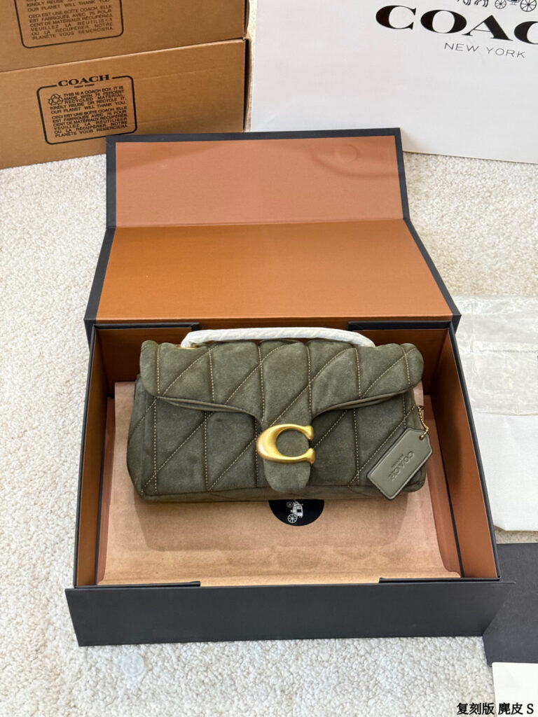 Coach Tabby 26 Small Black Lambskin Leather Crossbody Bag editorial product context 3
