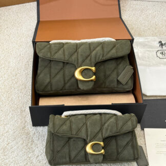 Coach Tabby 26 Crossbody Bag in Black Lambskin Leather - Small