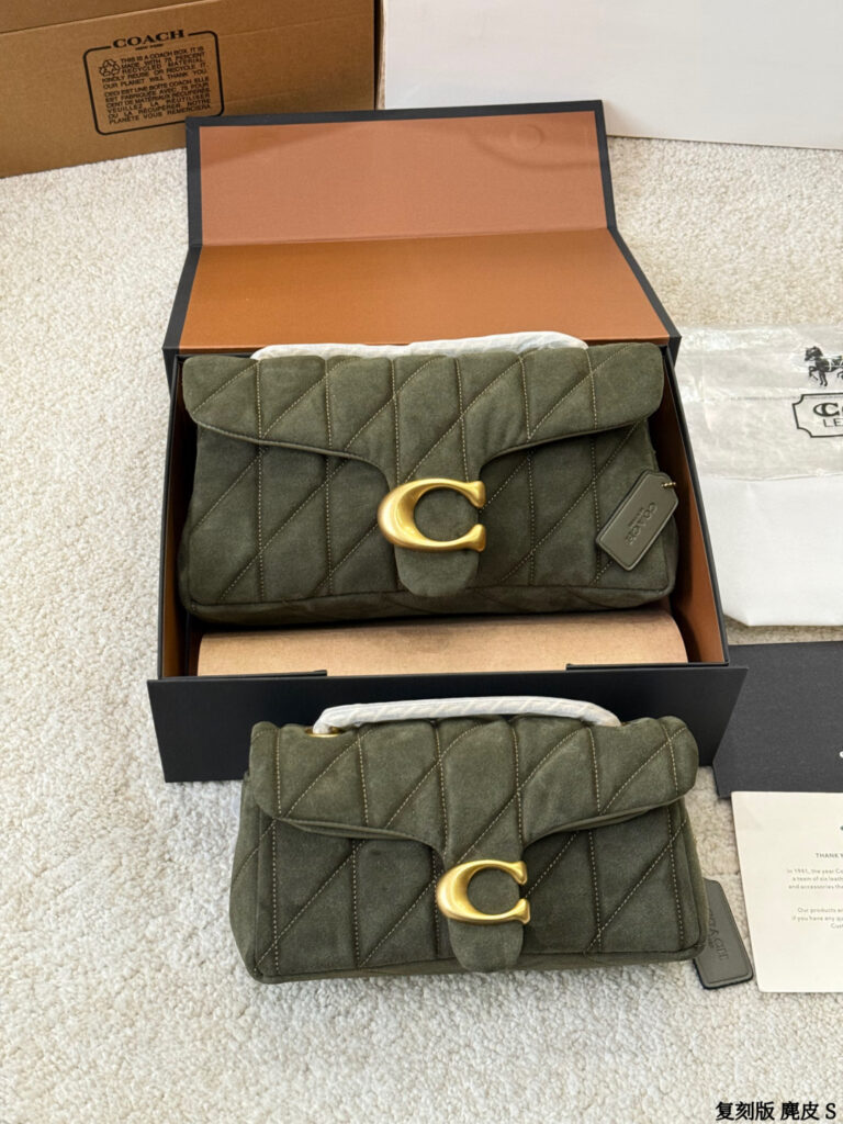 Coach Tabby 26 Small Black Lambskin Leather Crossbody Bag editorial product context 1