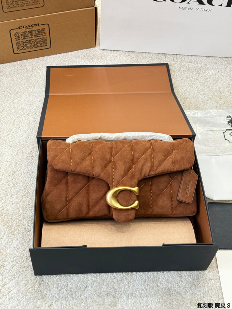 Coach Tabby 26 Small Black Lambskin Leather Wallet editorial product context 2