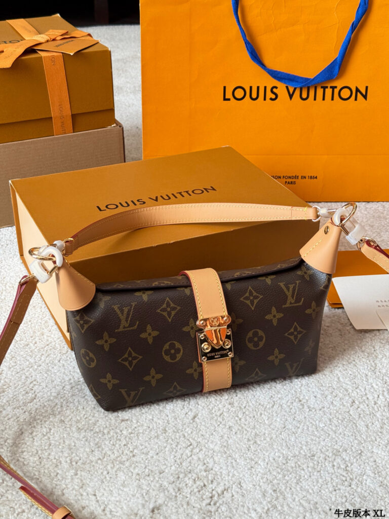 Louis Vuitton Pochette Mia Monogram Calfskin Leather Crossbody Bag 13 x 7 cm editorial product context 3