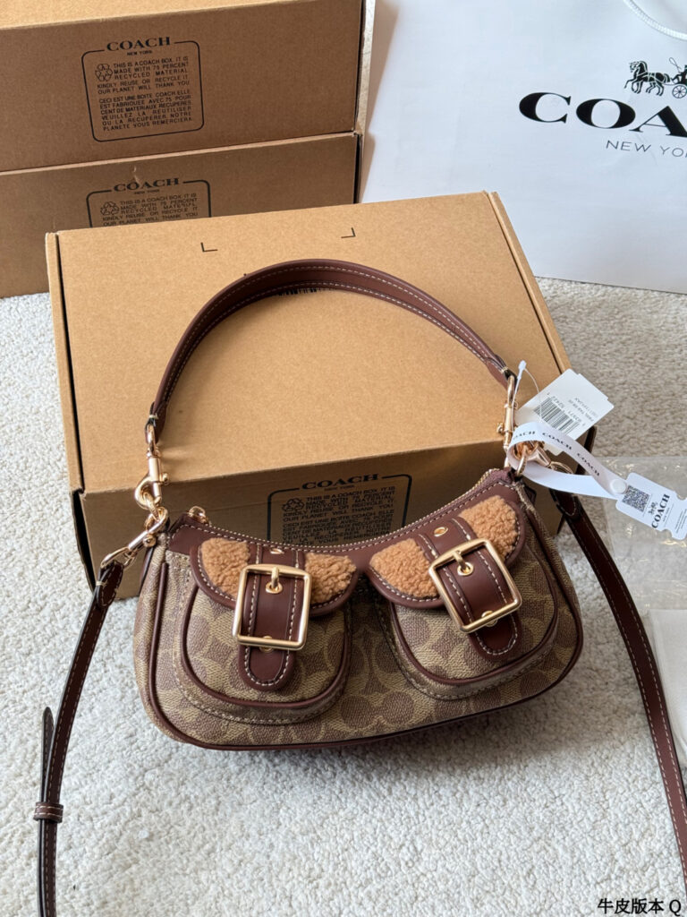 Coach Ashton Calfskin Leather Crossbody Bag 22 x 12 cm editorial product context 3
