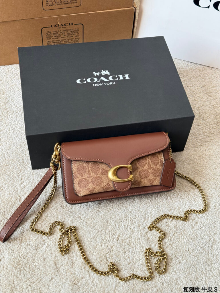 Coach Tabby Wristlet Mini Mini Leather Bag 20 cm editorial product context 2