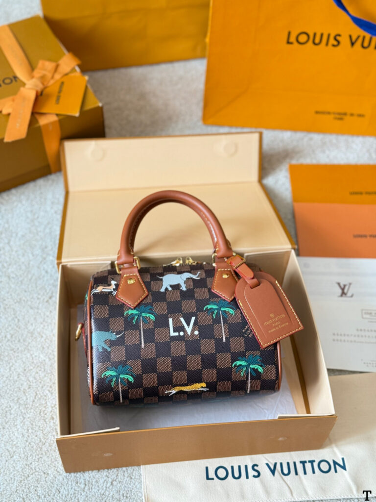 Louis Vuitton Ss26 Damier Brown Calfskin Leather Crossbody Bag 15 cm editorial product context 1