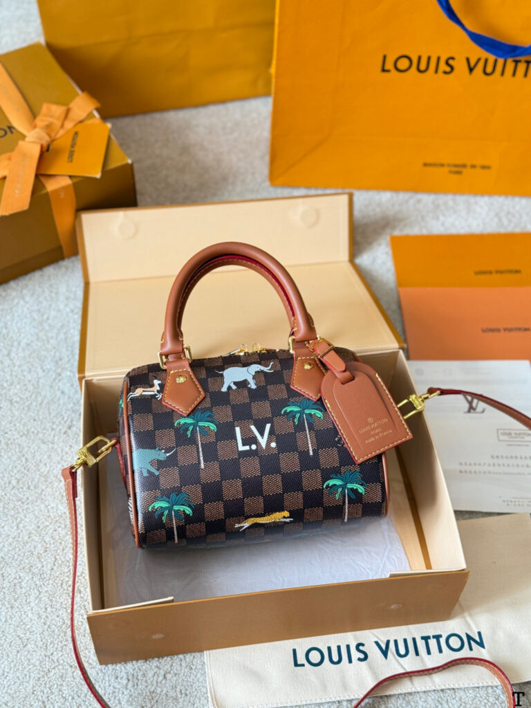 Louis Vuitton Ss26 Damier Brown Calfskin Leather Crossbody Bag 15 cm editorial product context 3