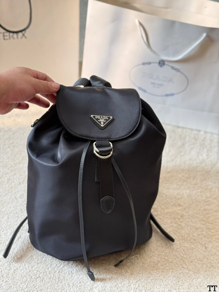 Prada I Pad Black Nylon Backpack 33 x 15 cm editorial product context 3
