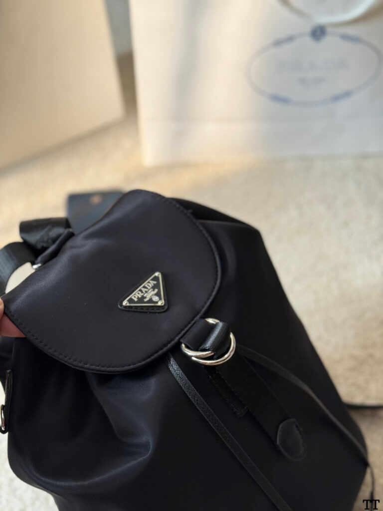 Prada I Pad Black Nylon Backpack 33 x 15 cm editorial product context 2