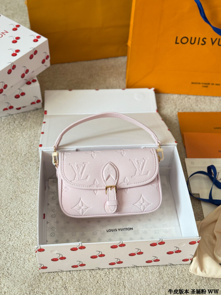 Louis Vuitton Nano Diane 21 Pink Leather Bag 15 cm editorial product context 3
