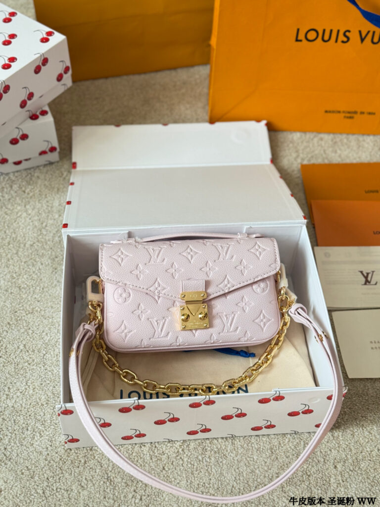 Louis Vuitton Pochette Metis East West Mini 21 Gold Calfskin Leather editorial product context 1