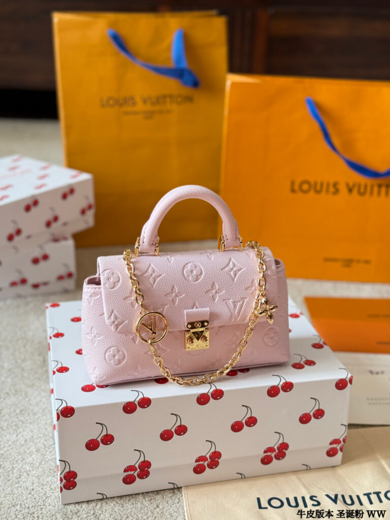 Louis Vuitton Nano 20 Pink Leather Crossbody Bag 14 cm editorial product context 2