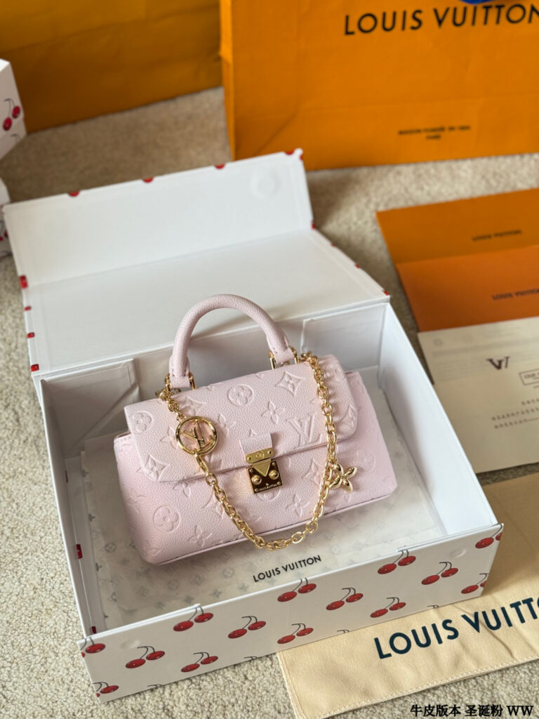 Louis Vuitton Nano 20 Pink Leather Crossbody Bag 14 cm editorial product context 3
