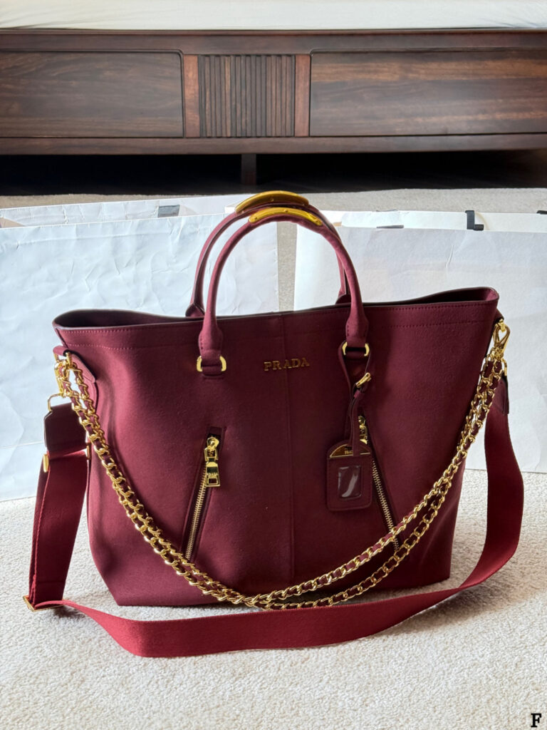 Prada Logo 35 Brown Calfskin Leather Crossbody Bag 33 cm editorial product context 3