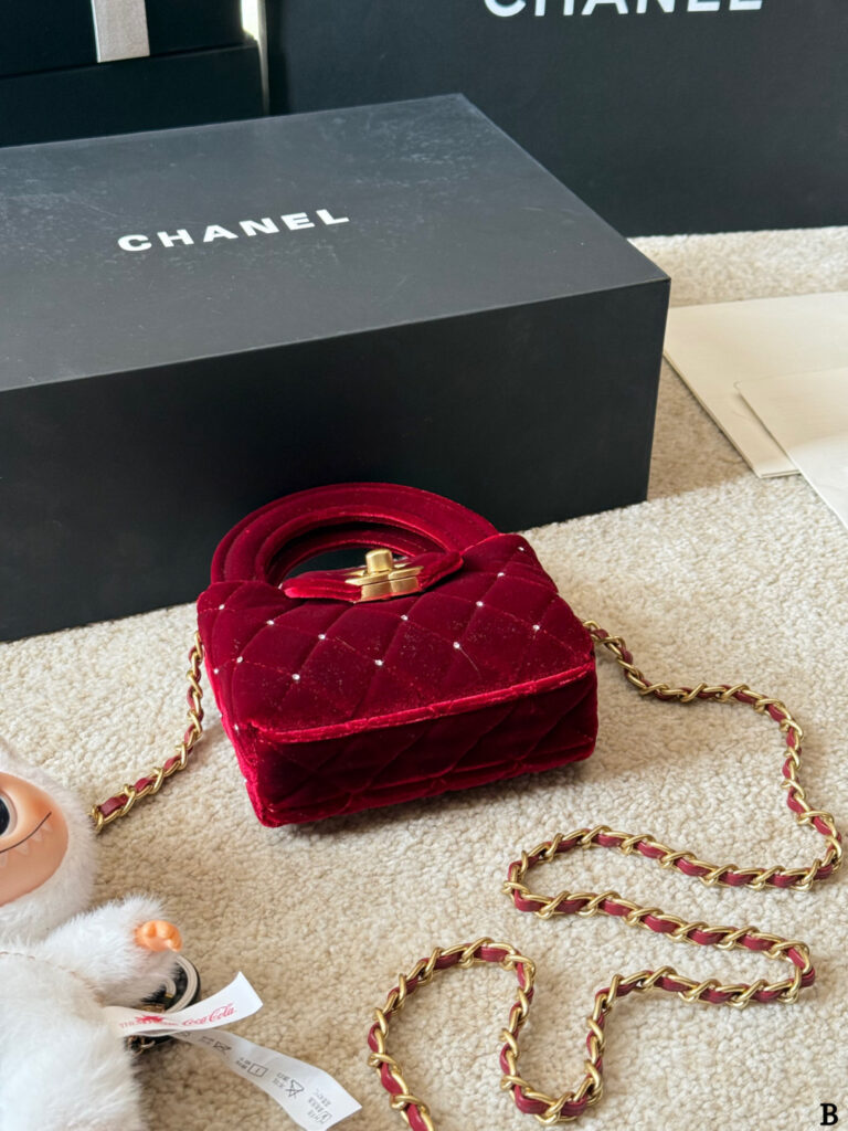 Chanel Kelly 12 Mini Red Calfskin Leather Crossbody Bag editorial product context 3