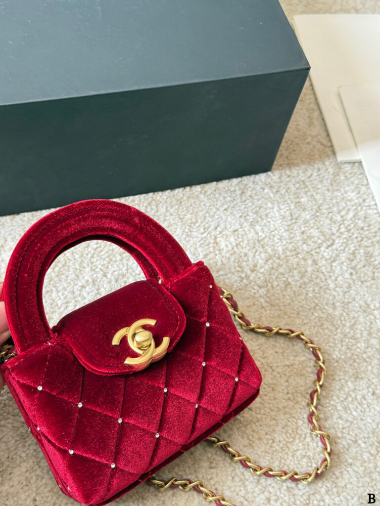 Chanel Kelly 12 Mini Red Calfskin Leather Crossbody Bag editorial product context 2