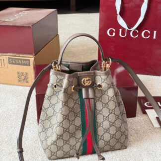 Gucci p150 Ophidia GGSupreme Logo X22 Bucket Bag