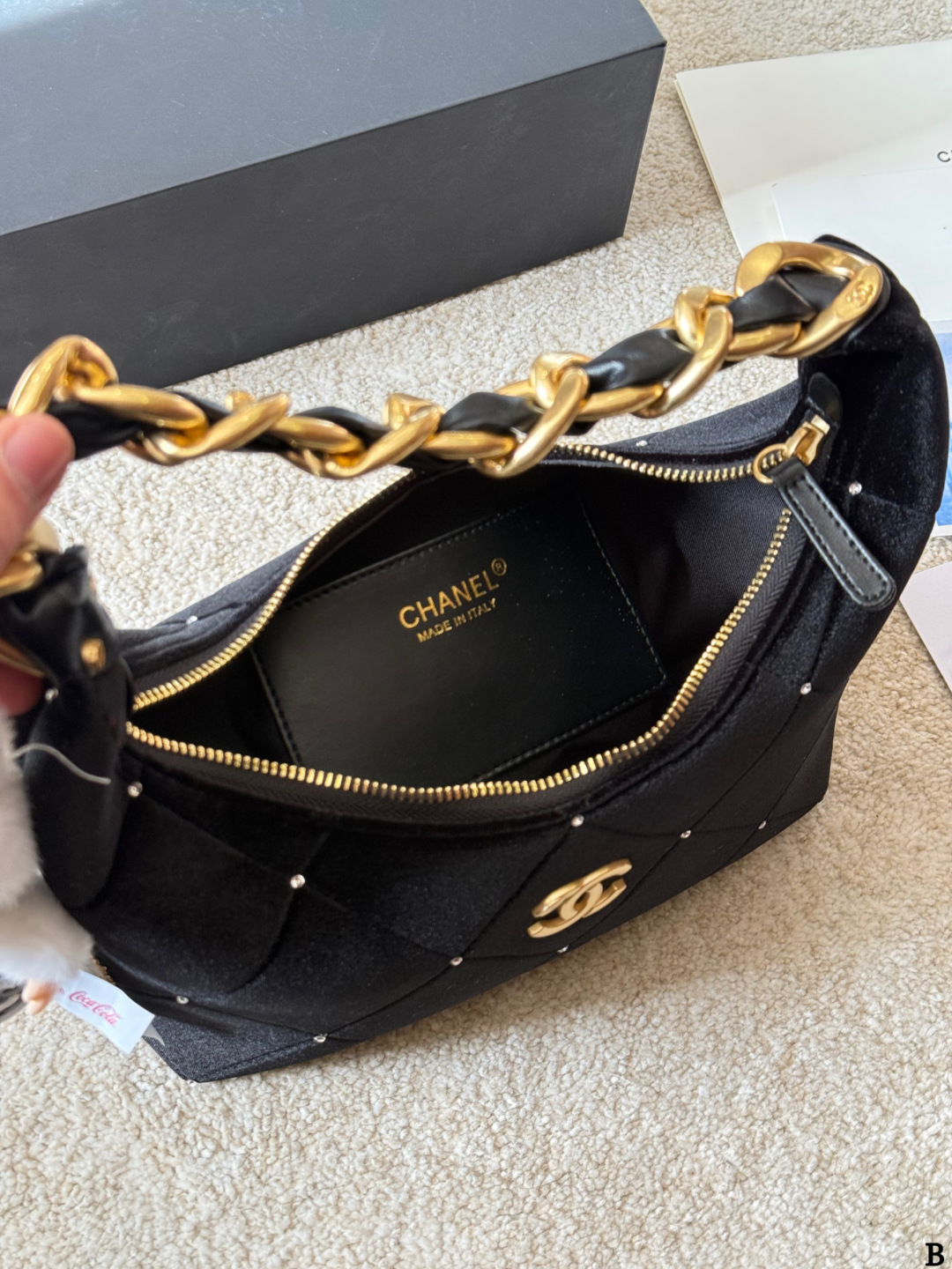 Chanel p215 Hobo CLogo x28x8cm Pattern Check Bags 24 x