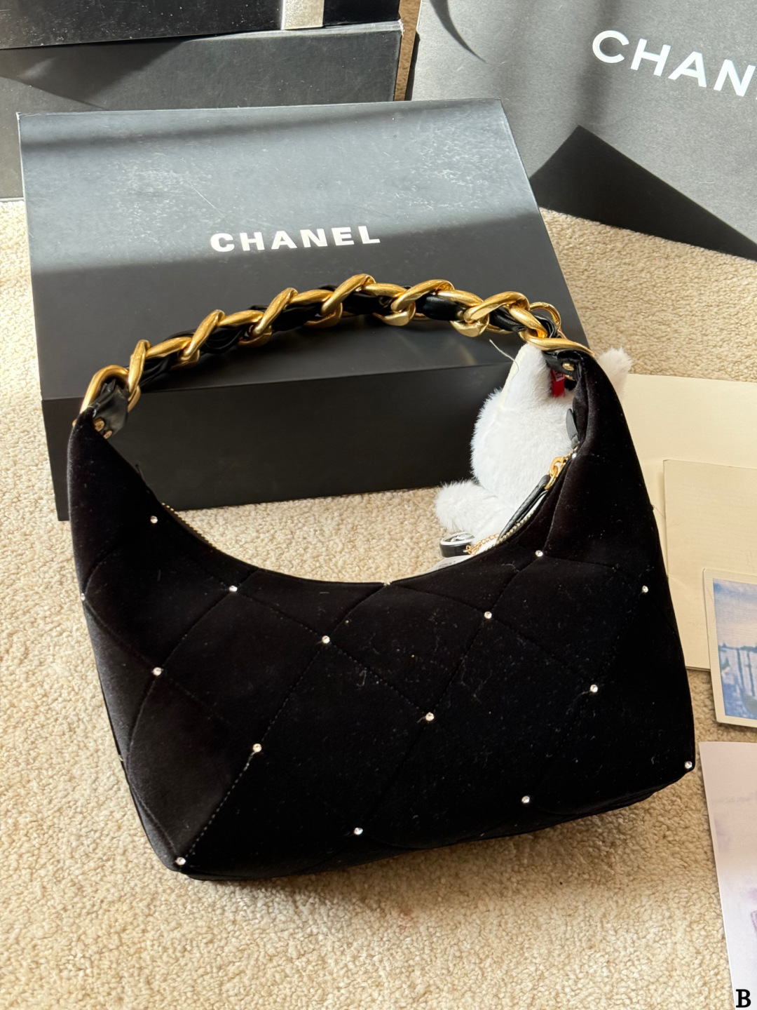 Chanel p215 Hobo CLogo x28x8cm Pattern Check Bags 24 x