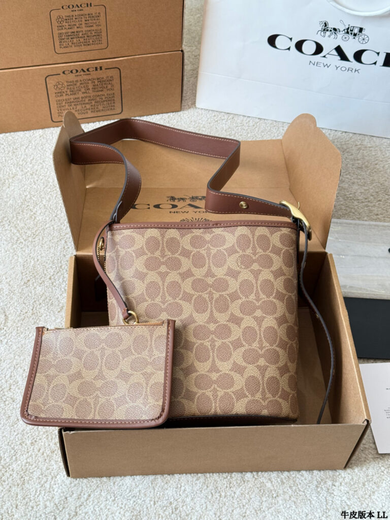 Coach Bleecker 20 Leather Handbag 23 cm editorial product context 3