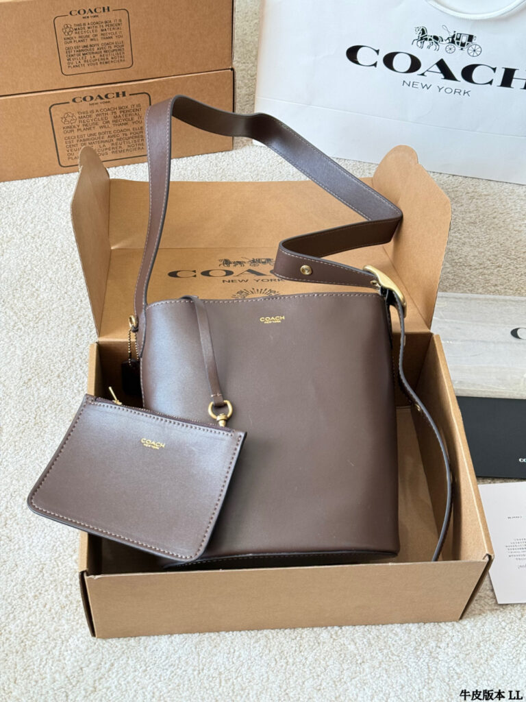 Coach Bleecker 20 Leather Handbag 23 cm editorial product context 1