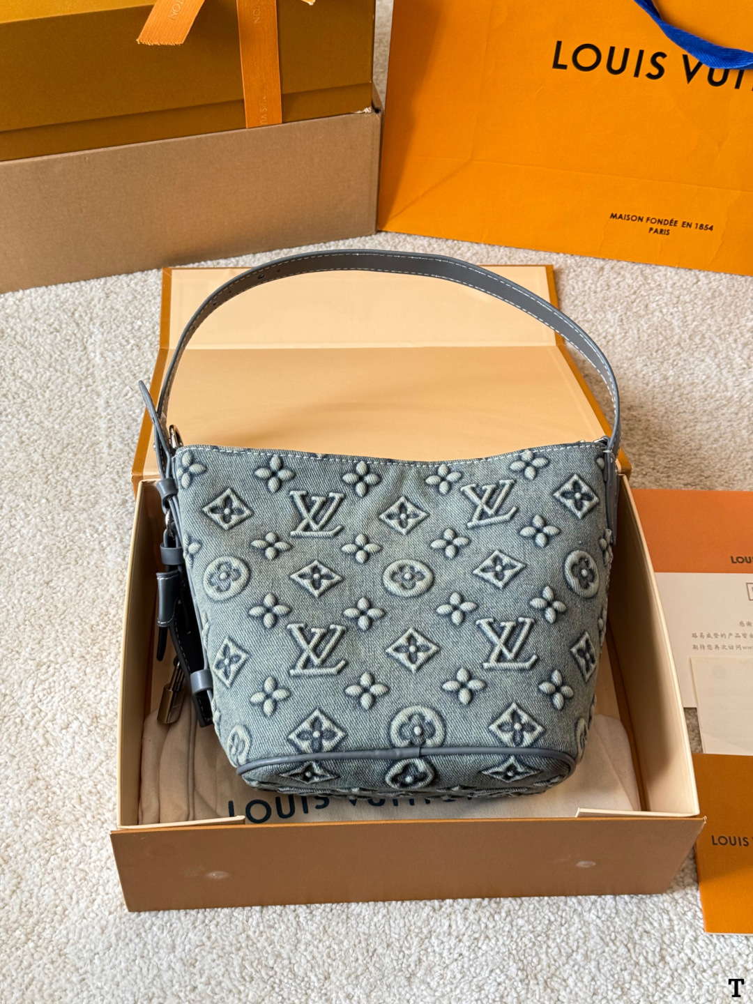 Louis Vuitton Monogram Denim Shoulder Bag