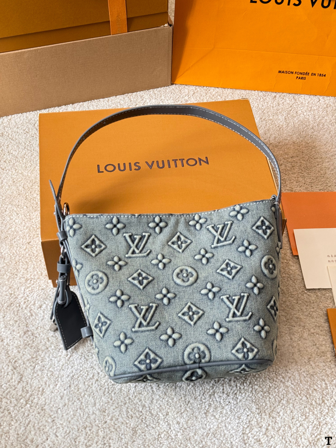Louis Vuitton Monogram Denim Shoulder Bag