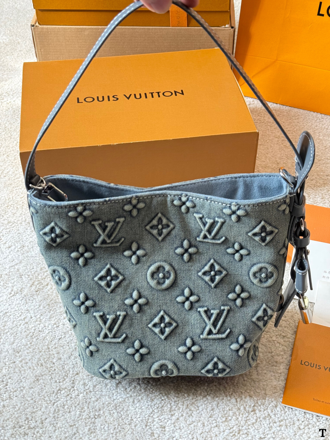 Louis Vuitton Monogram Denim Shoulder Bag