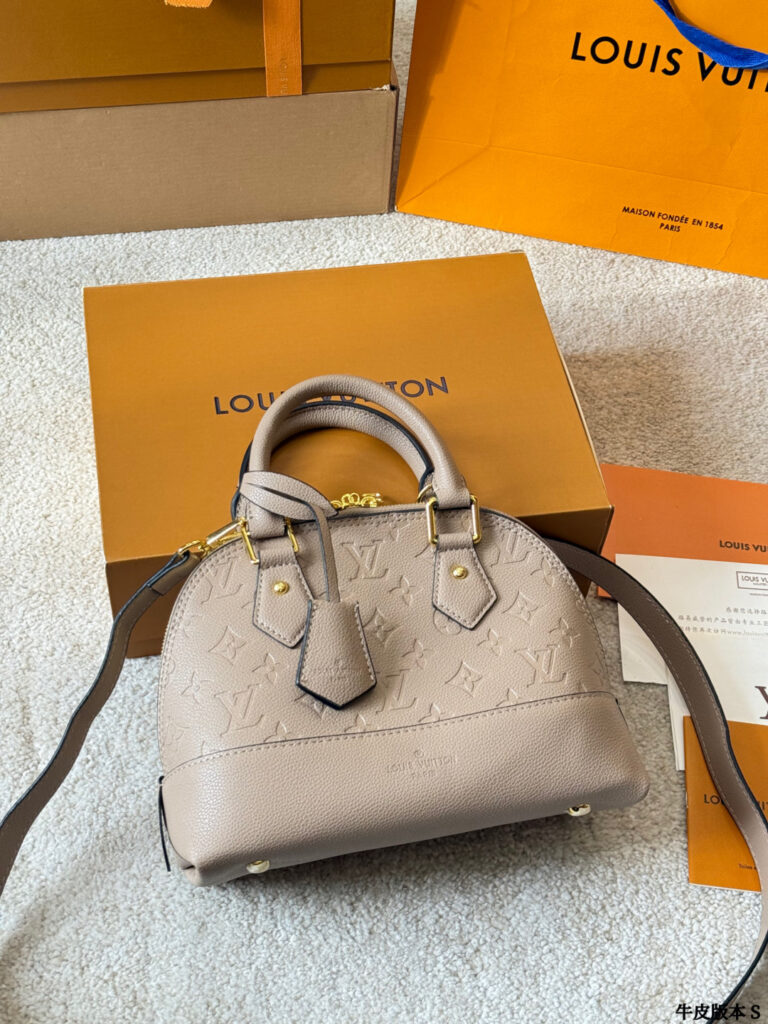 Louis Vuitton Montaigne Gold Leather Handbag editorial product context 3
