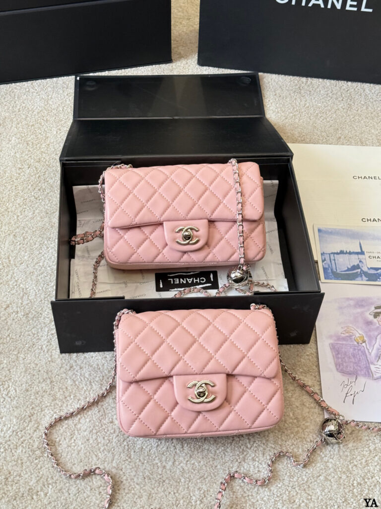 Chanel Classic Flap Grey Leather Shoulder Bag editorial product context 3