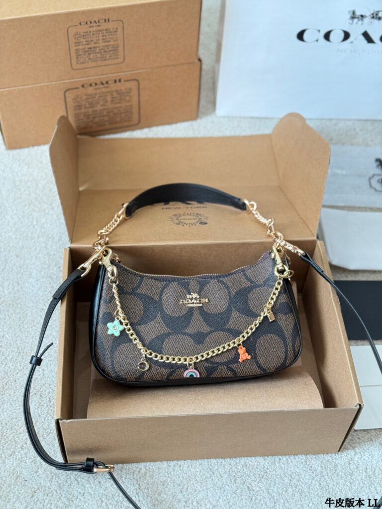 Coach Black Canvas Crossbody Bag editorial product context 1